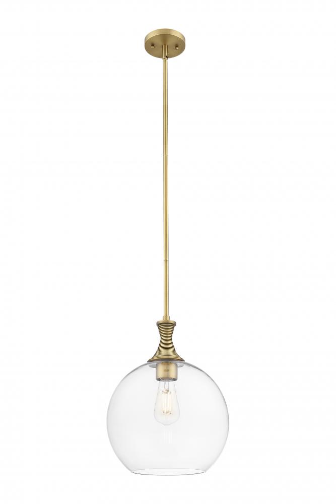 Astor - 1 Light - 12 inch - Brushed Brass - Mini Pendant