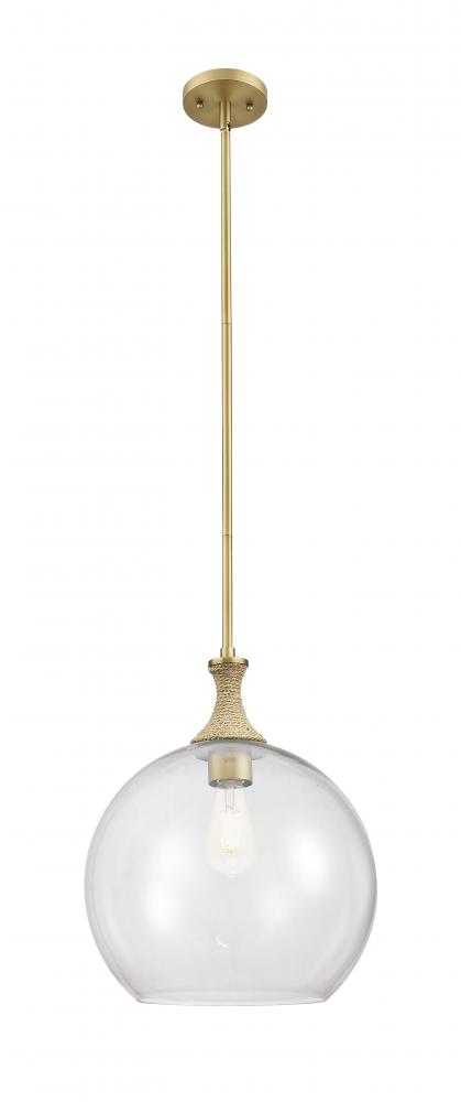 Astor - 1 Light - 14 inch - Brushed Brass - Pendant