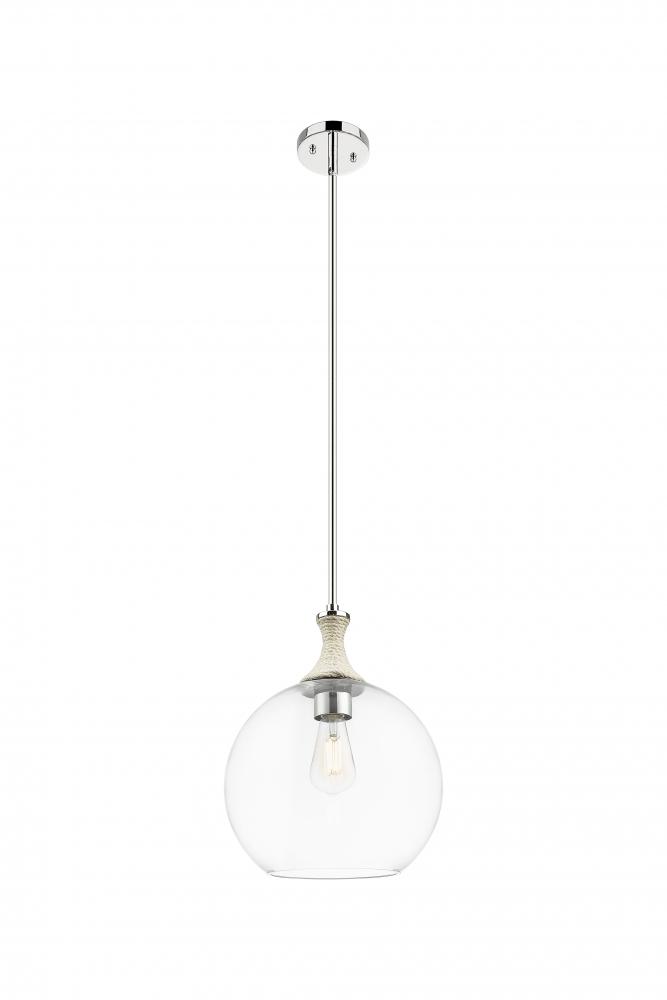 Astor - 1 Light - 12 inch - Polished Nickel - Mini Pendant