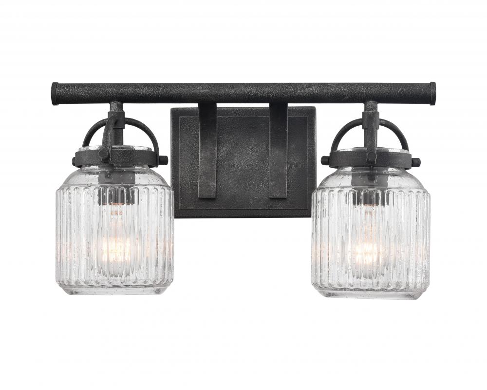 Latreille - 2 Light - 16 inch - Weathered Zinc - Bath Vanity Light