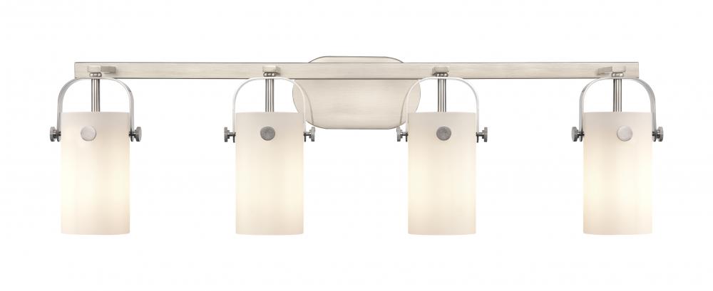 Pilaster - 4 Light - 35 inch - Brushed Satin Nickel - Bath Vanity Light