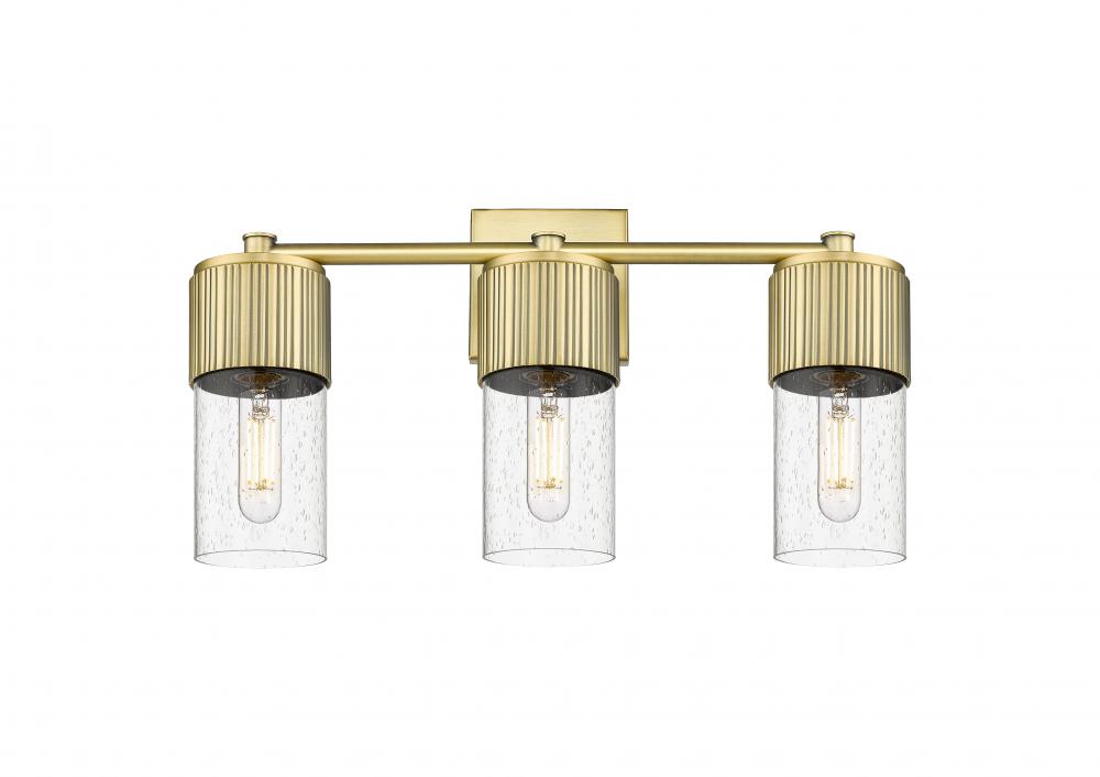 Bolivar - 3 Light - 21 inch - Brushed Brass - Bath Vanity Light