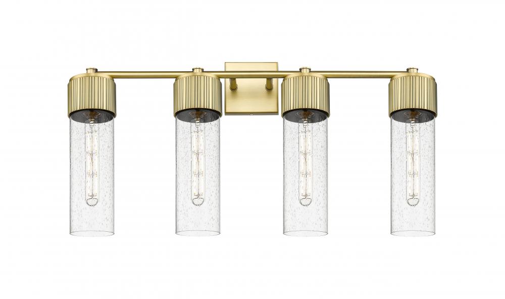 Bolivar - 4 Light - 31 inch - Brushed Brass - Bath Vanity Light