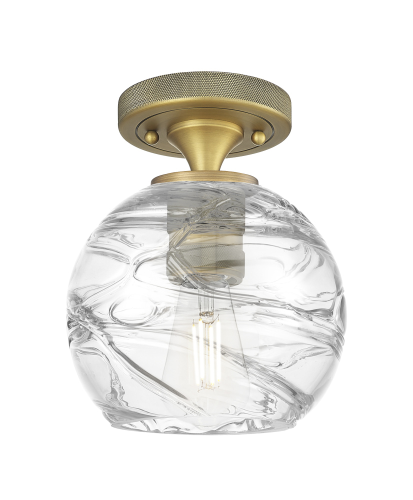 Crown Point - 1 Light - 6 inch - Brushed Brass - Flush Mount