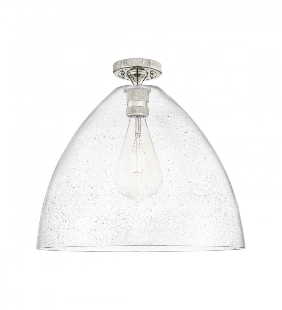 Crown Point - 1 Light - 16 inch - Polished Nickel - Flush Mount