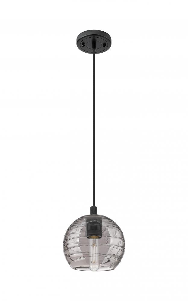 Crown Point - 1 Light - 6 inch - Matte Black - Pendant