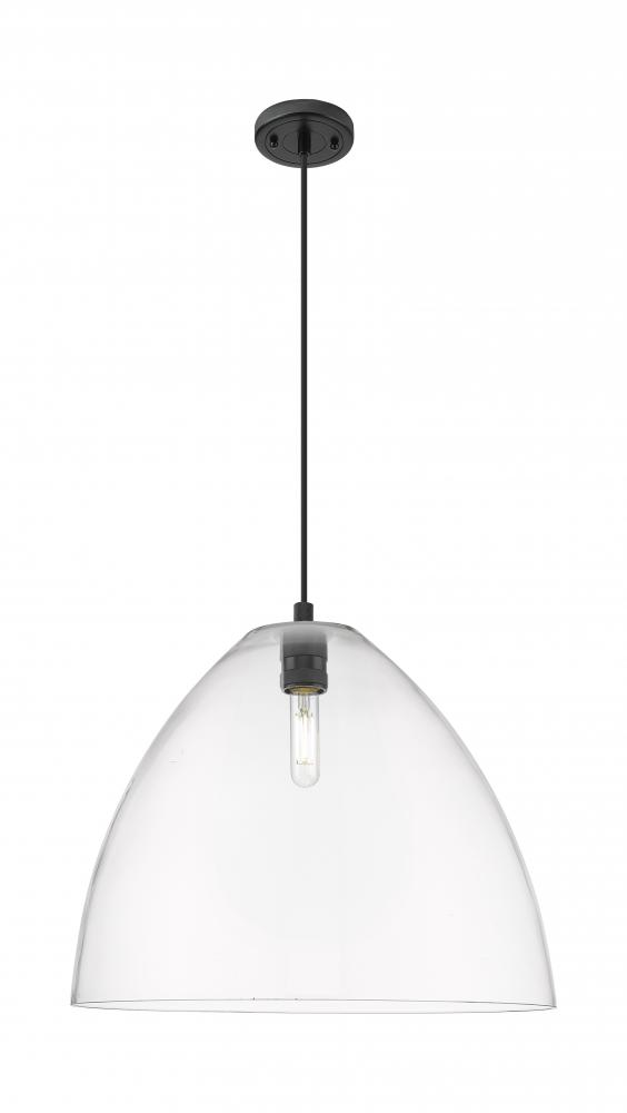 Crown Point - 1 Light - 16 inch - Matte Black - Pendant