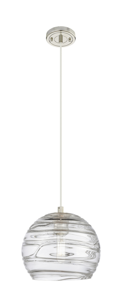 Crown Point - 1 Light - 8 inch - Polished Nickel - Pendant