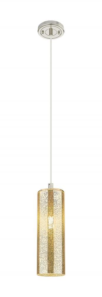 Crown Point - 1 Light - 5 inch - Polished Nickel - Pendant