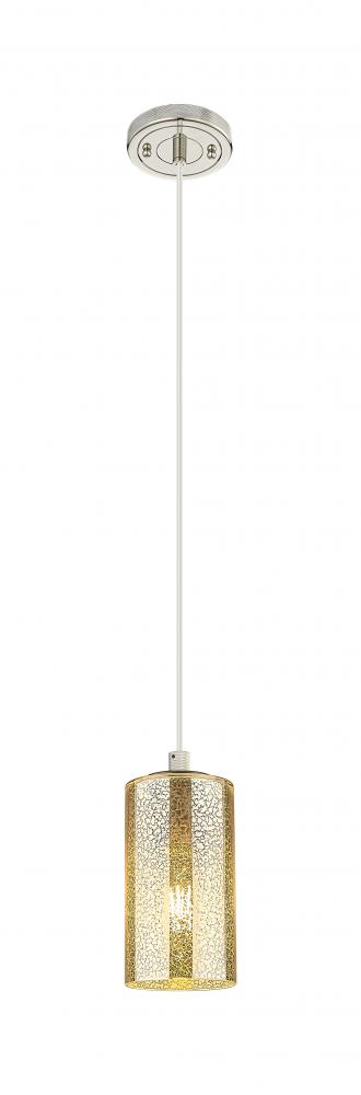 Crown Point - 1 Light - 5 inch - Polished Nickel - Pendant