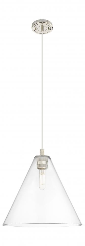 Crown Point - 1 Light - 16 inch - Polished Nickel - Pendant