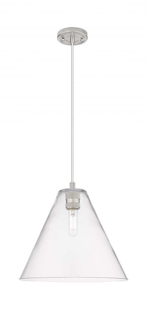 Crown Point - 1 Light - 12 inch - Satin Nickel - Pendant