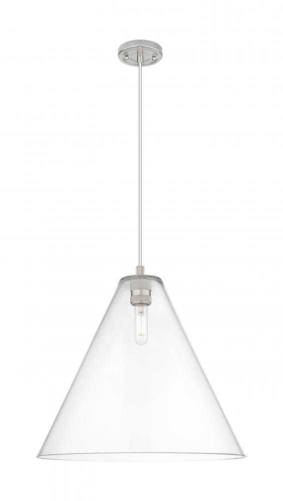 Crown Point - 1 Light - 16 inch - Satin Nickel - Pendant