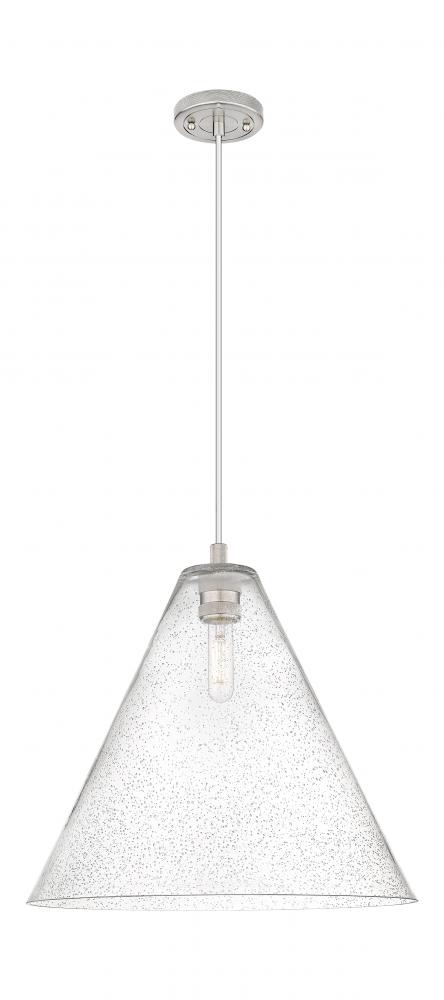 Crown Point - 1 Light - 16 inch - Satin Nickel - Pendant