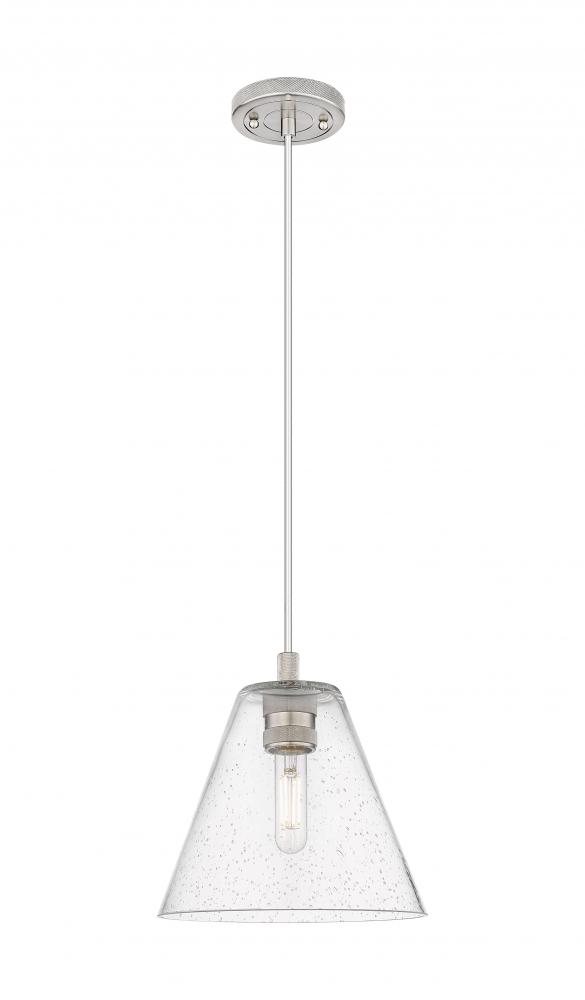 Crown Point - 1 Light - 8 inch - Satin Nickel - Pendant