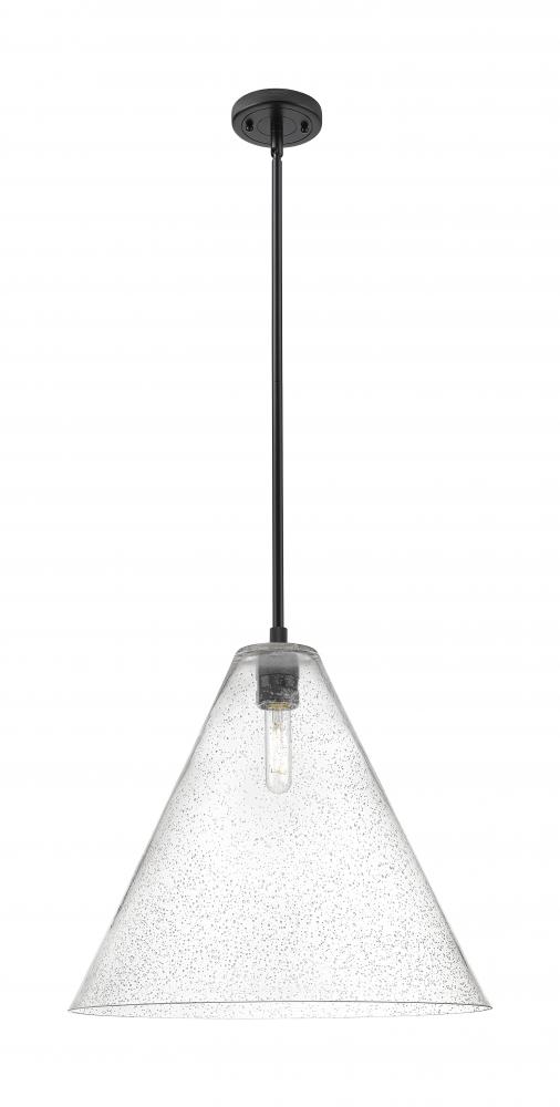 Crown Point - 1 Light - 16 inch - Matte Black - Pendant