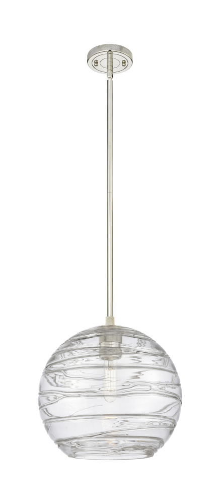 Crown Point - 1 Light - 10 inch - Polished Nickel - Pendant
