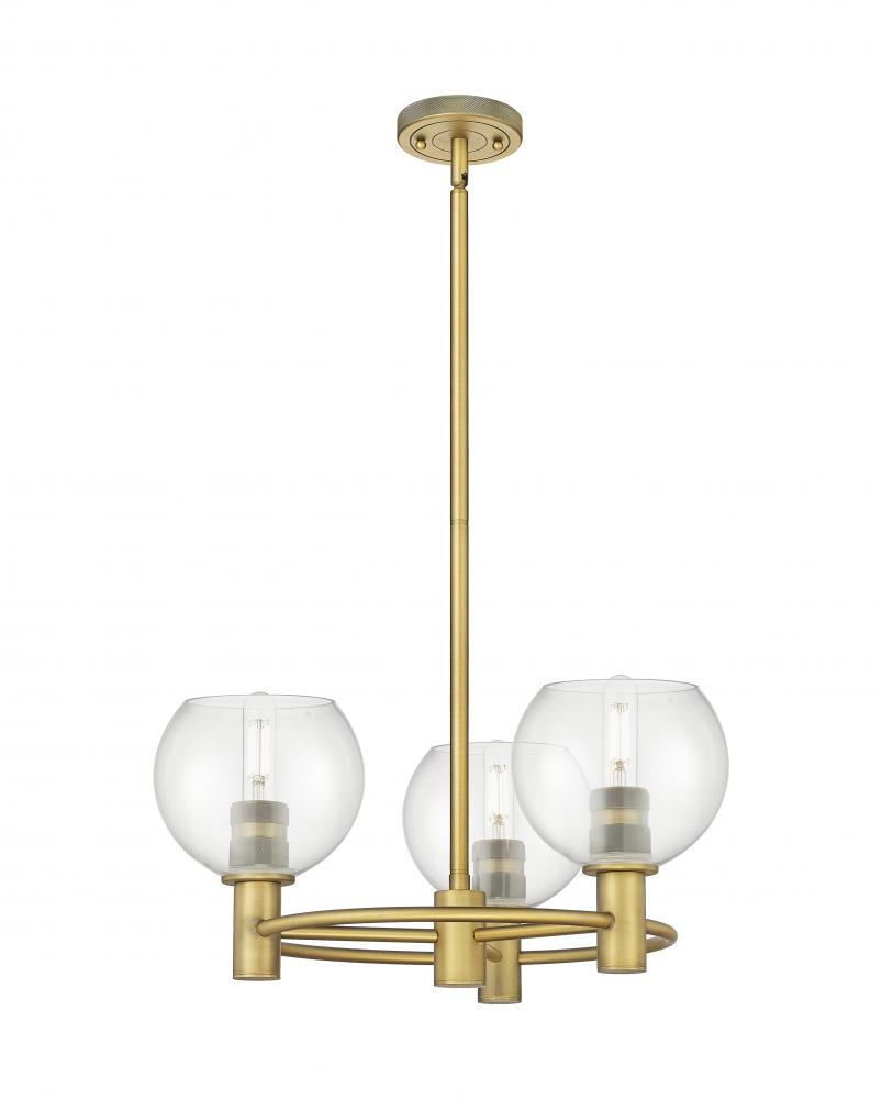 Crown Point - 3 Light - 20 inch - Brushed Brass - Pendant