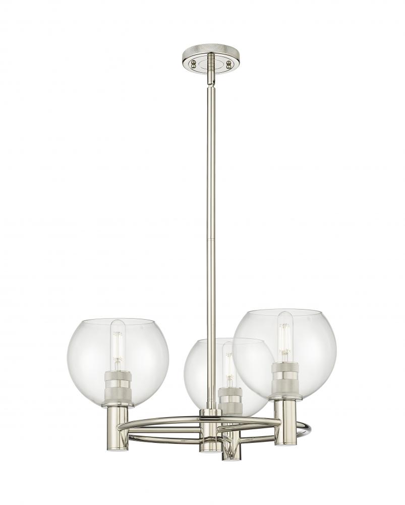 Crown Point - 3 Light - 20 inch - Polished Nickel - Pendant
