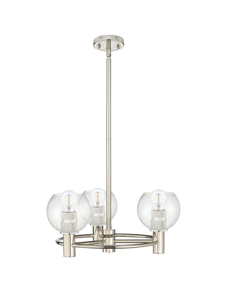 Crown Point - 3 Light - 20 inch - Polished Nickel - Pendant