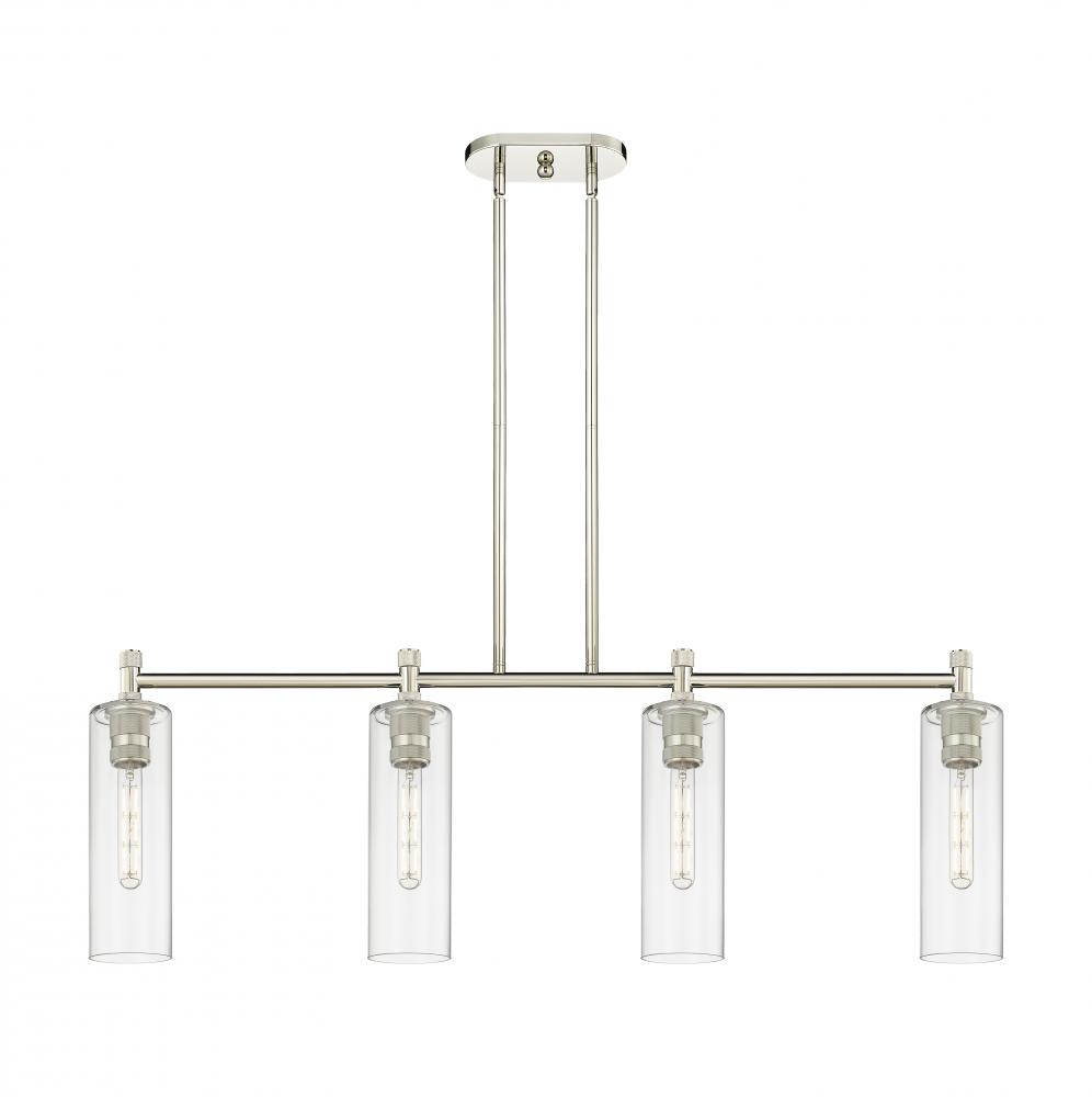 Crown Point - 4 Light - 44 inch - Polished Nickel - Island Light