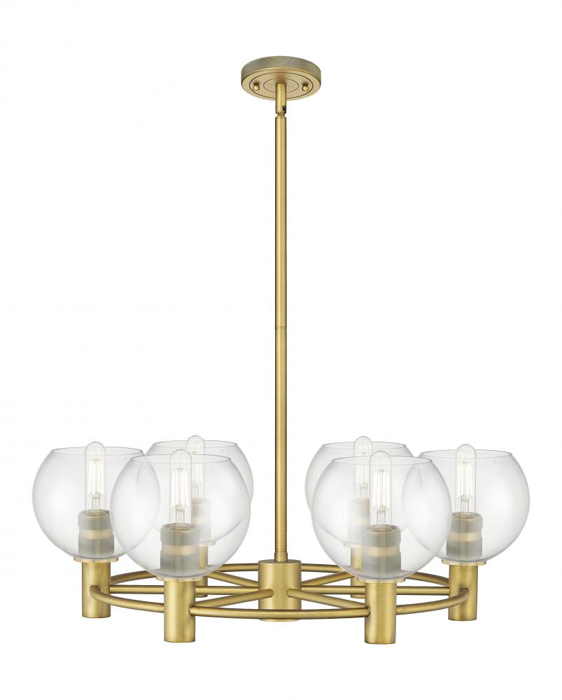 Crown Point - 6 Light - 26 inch - Brushed Brass - Chandelier