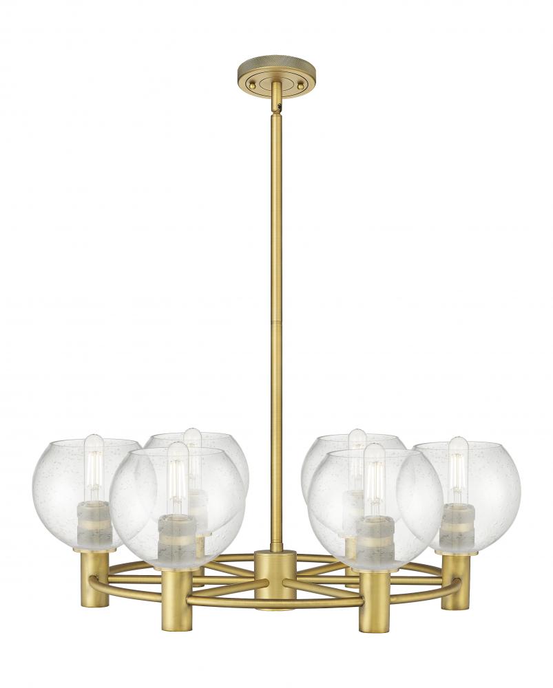 Crown Point - 6 Light - 26 inch - Brushed Brass - Chandelier
