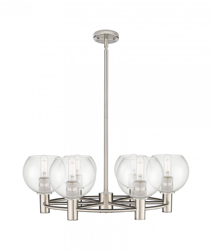 Crown Point - 6 Light - 26 inch - Satin Nickel - Chandelier