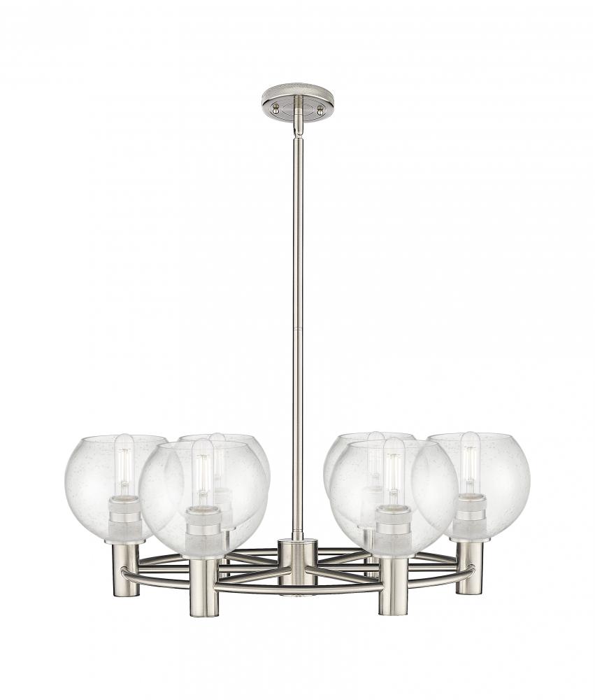 Crown Point - 6 Light - 26 inch - Satin Nickel - Chandelier