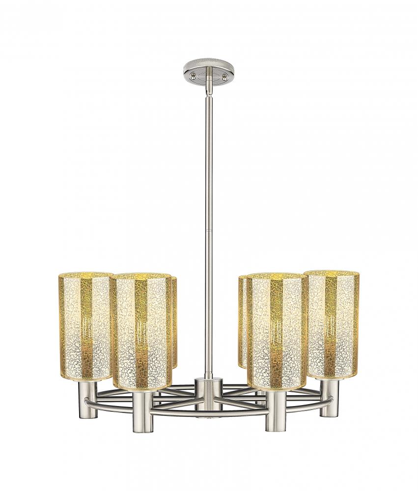 Crown Point - 6 Light - 24 inch - Satin Nickel - Chandelier