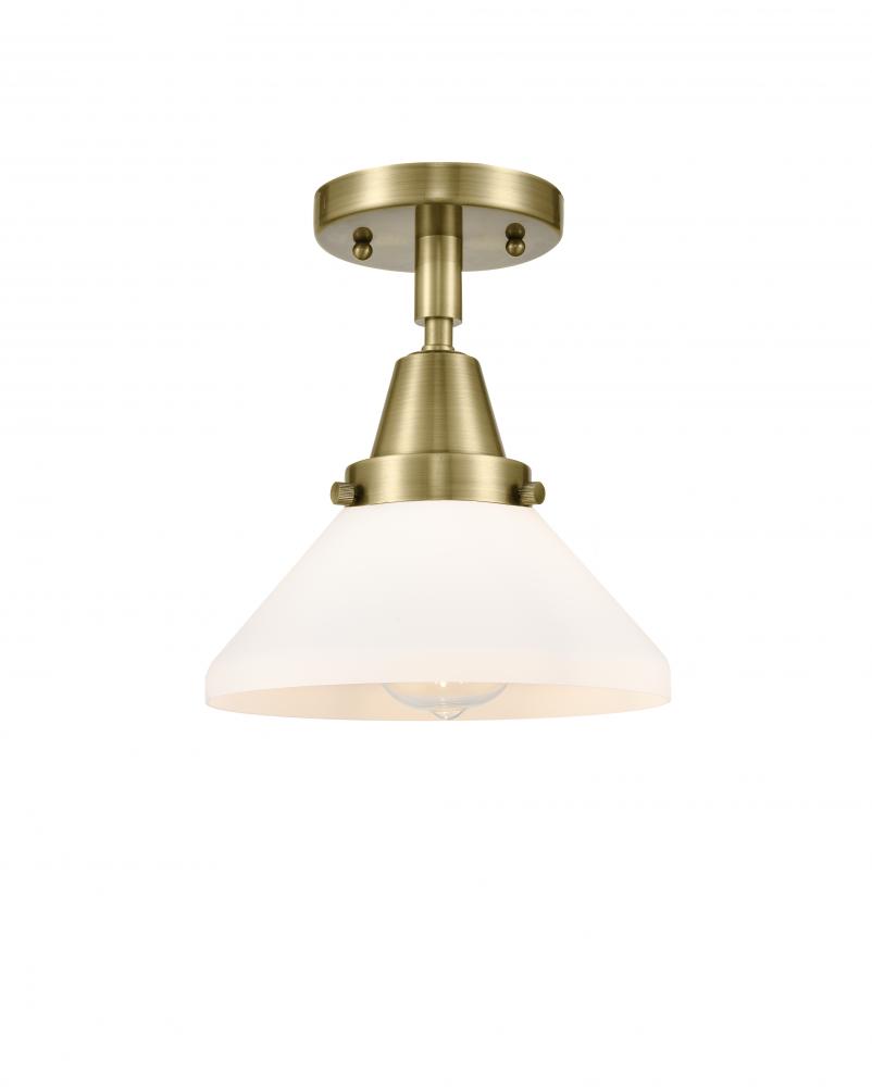 Caden - 1 Light - 8 inch - Antique Brass - Semi-Flush Mount
