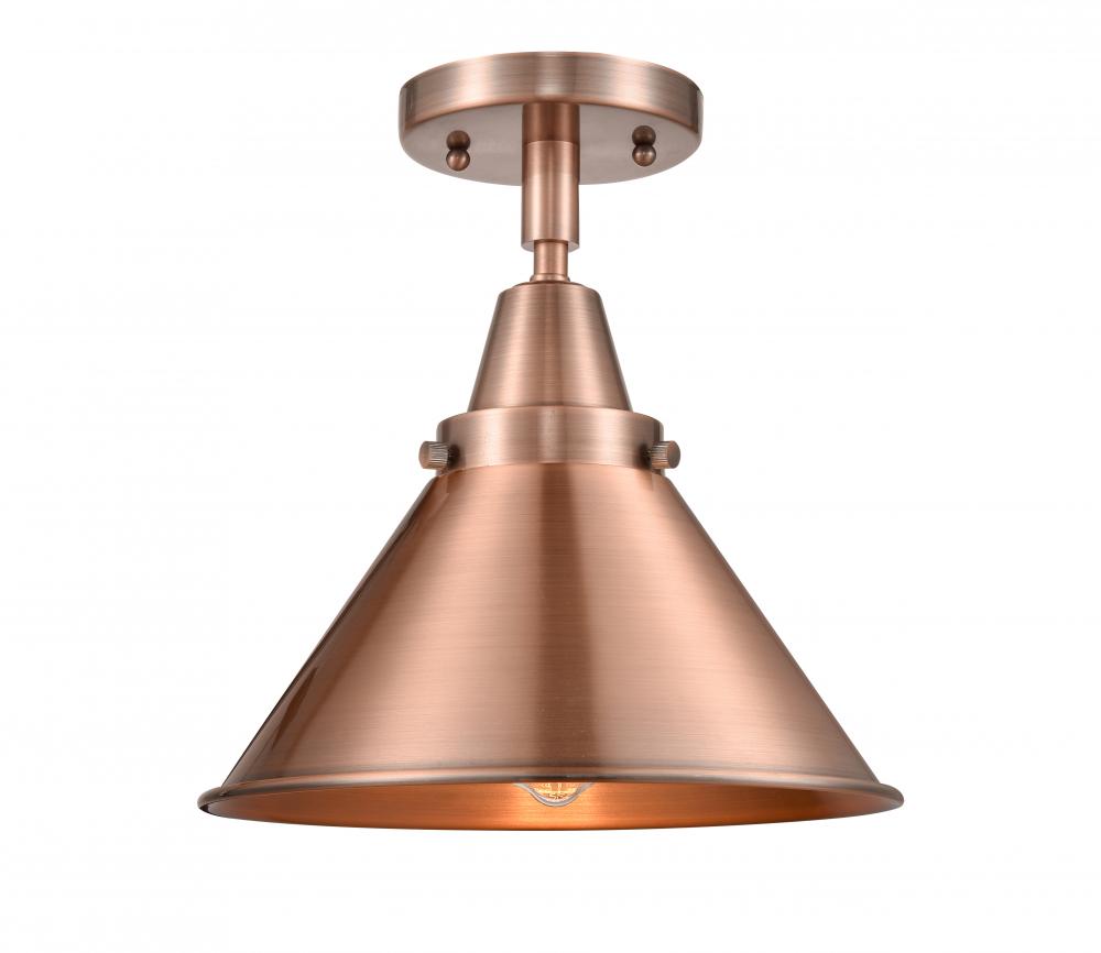 Briarcliff - 1 Light - 10 inch - Antique Copper - Semi-Flush Mount