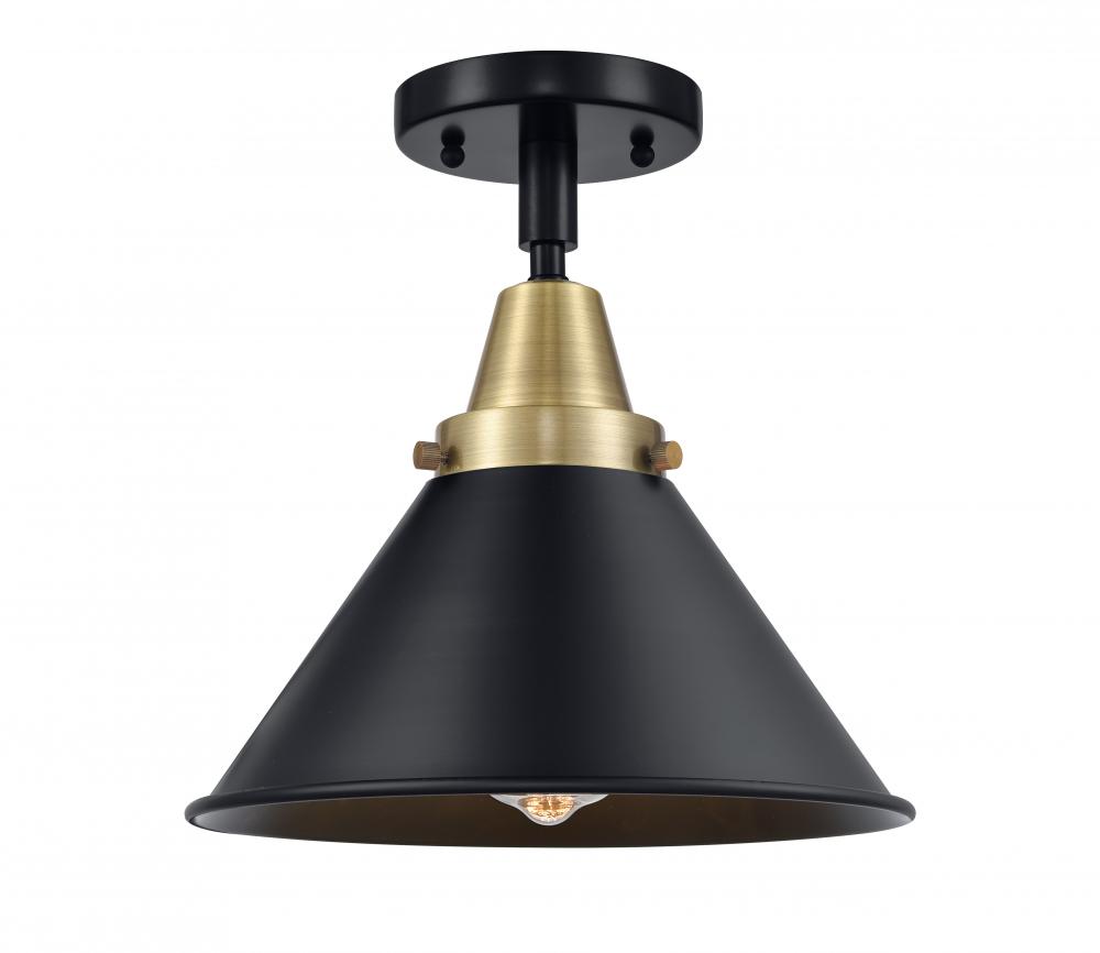 Briarcliff - 1 Light - 10 inch - Black Antique Brass - Semi-Flush Mount
