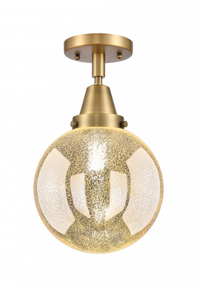 Beacon - 1 Light - 8 inch - Brushed Brass - Semi-Flush Mount