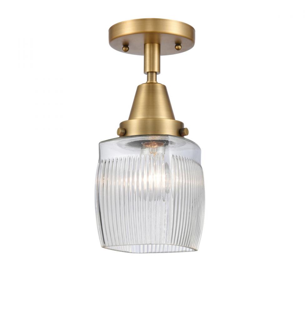 Colton - 1 Light - 6 inch - Brushed Brass - Semi-Flush Mount