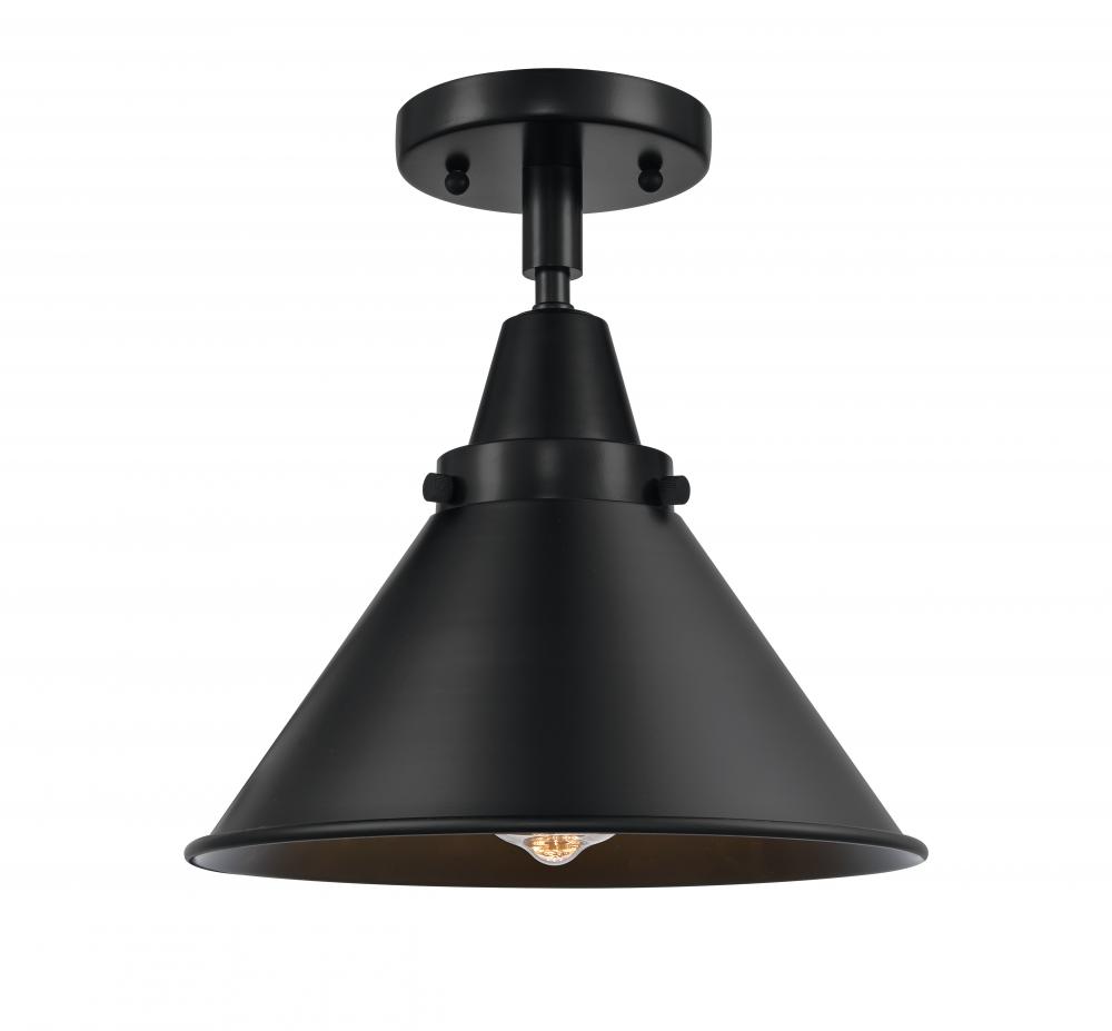 Briarcliff - 1 Light - 10 inch - Matte Black - Semi-Flush Mount