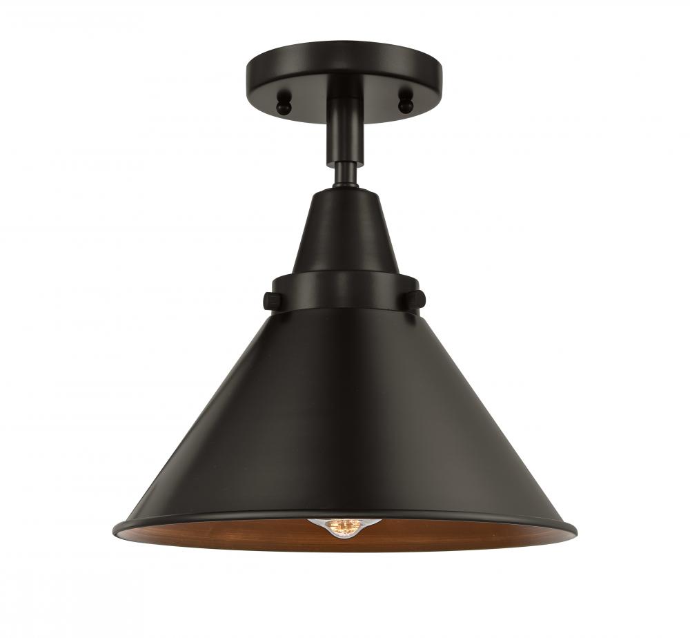 Briarcliff - 1 Light - 10 inch - Oil Rubbed Bronze - Semi-Flush Mount