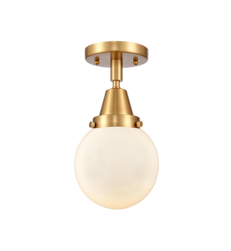 Beacon - 1 Light - 6 inch - Satin Gold - Semi-Flush Mount