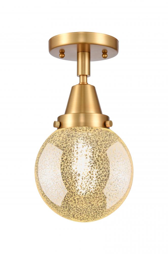 Beacon - 1 Light - 6 inch - Satin Gold - Semi-Flush Mount