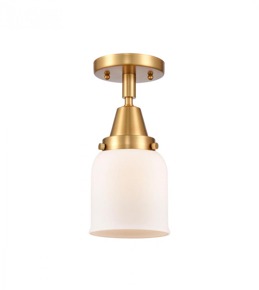 Bell - 1 Light - 5 inch - Satin Gold - Semi-Flush Mount