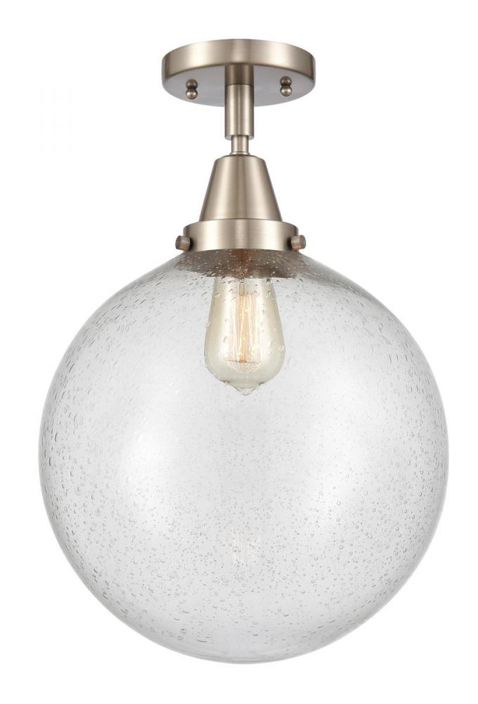 Beacon - 1 Light - 12 inch - Brushed Satin Nickel - Semi-Flush Mount