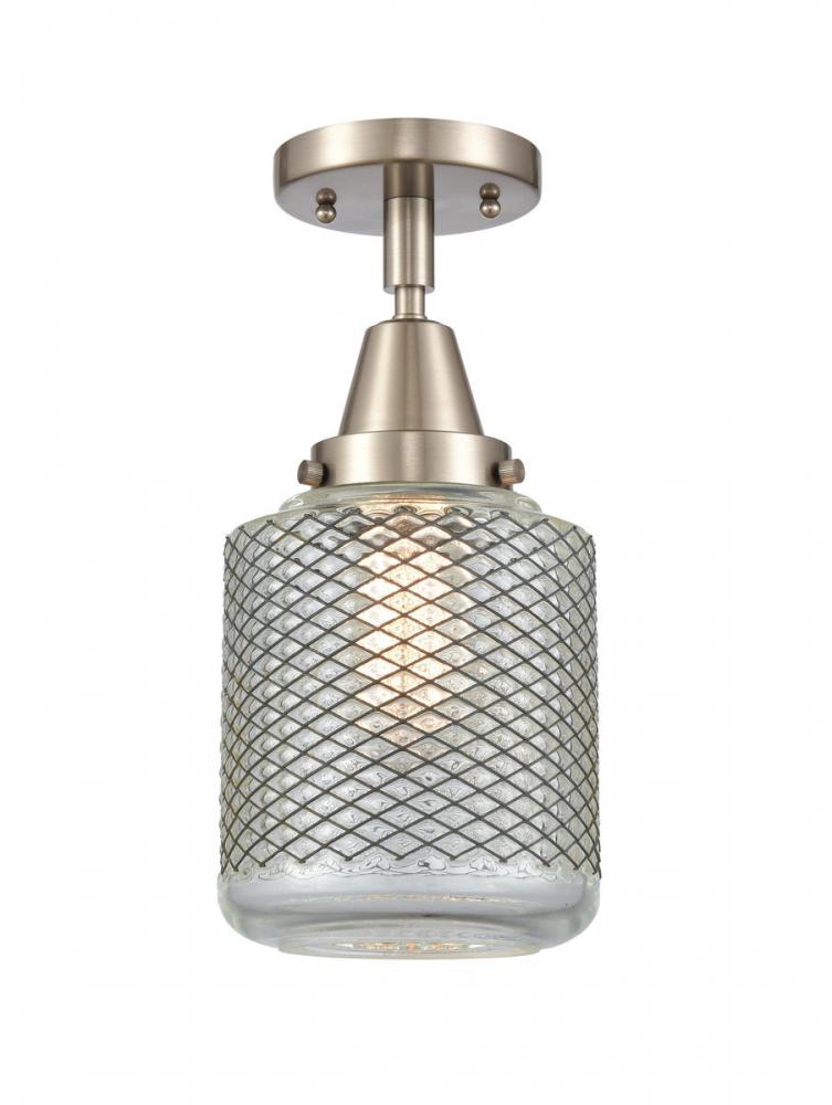 Stanton - 1 Light - 6 inch - Brushed Satin Nickel - Semi-Flush Mount