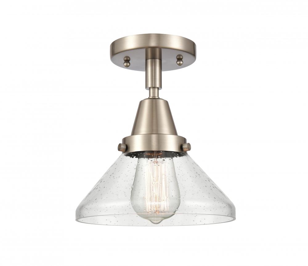 Caden - 1 Light - 8 inch - Brushed Satin Nickel - Semi-Flush Mount