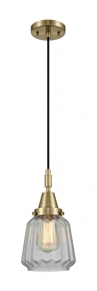 Chatham - 1 Light - 7 inch - Antique Brass - Mini Pendant