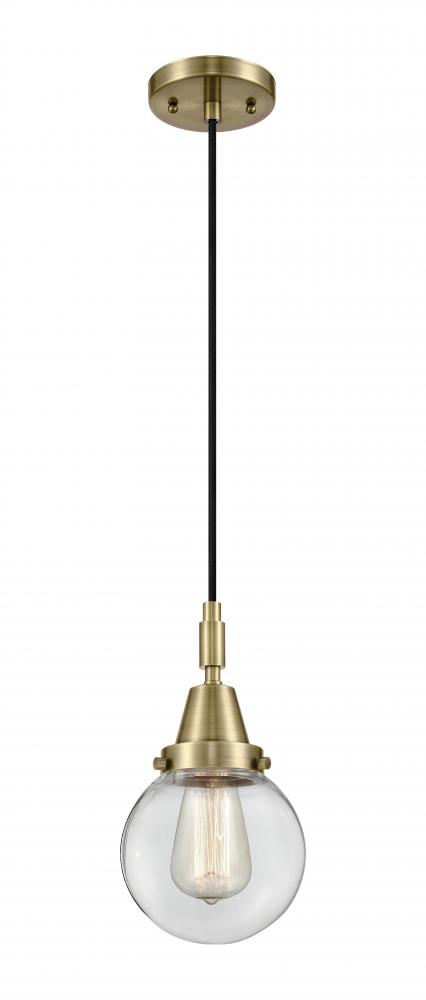 Beacon - 1 Light - 6 inch - Antique Brass - Mini Pendant