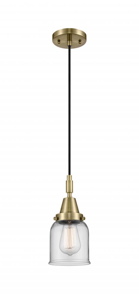 Bell - 1 Light - 5 inch - Antique Brass - Mini Pendant