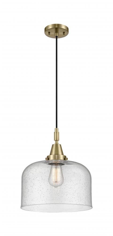 Bell - 1 Light - 12 inch - Antique Brass - Mini Pendant