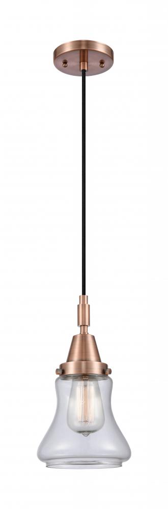 Bellmont - 1 Light - 7 inch - Antique Copper - Mini Pendant
