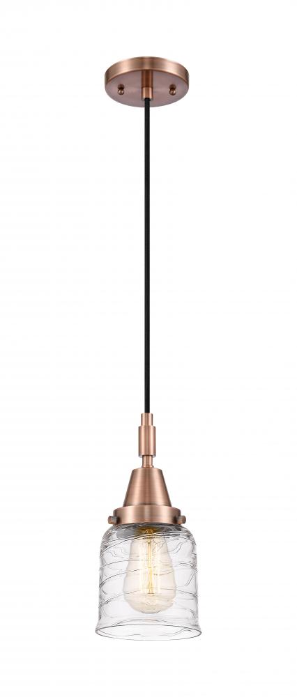 Bell - 1 Light - 5 inch - Antique Copper - Mini Pendant