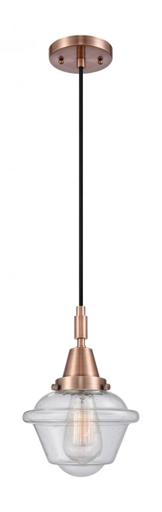Oxford - 1 Light - 8 inch - Antique Copper - Mini Pendant